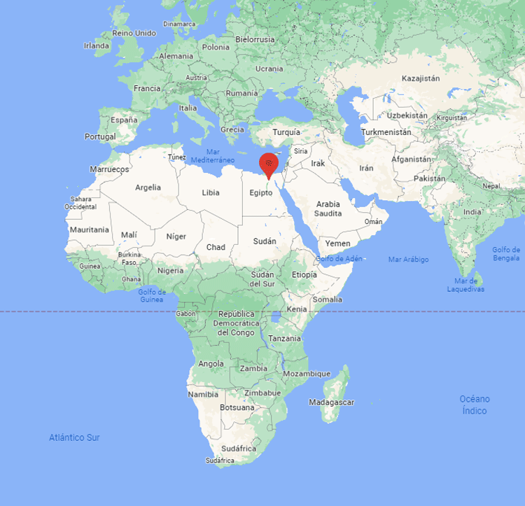 Capital de Egipto en el mapa