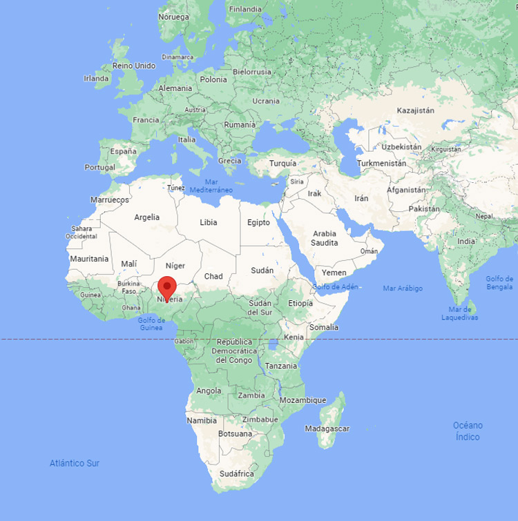 Capital de Nigeria en el mapa