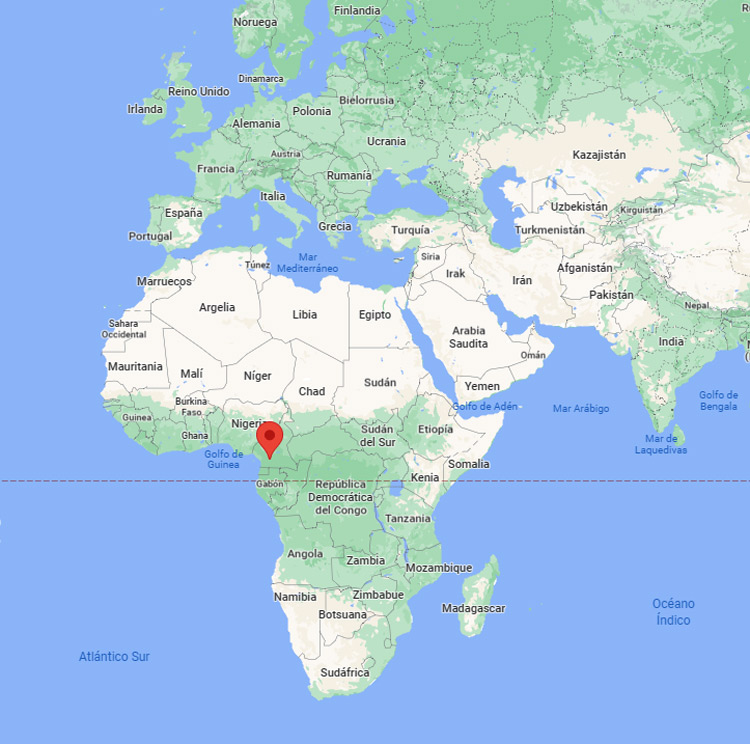 Capital de Camerún en el mapa