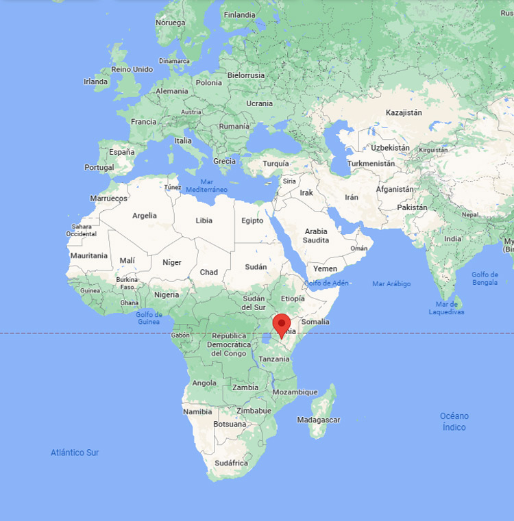 Capital de Kenia en el mapa