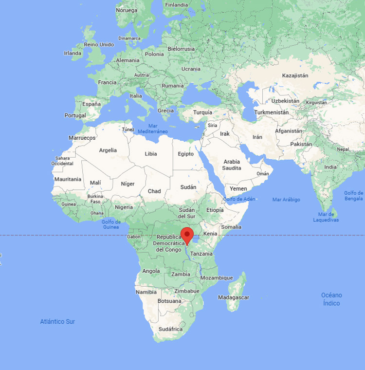 Capital de Burundi en el mapa