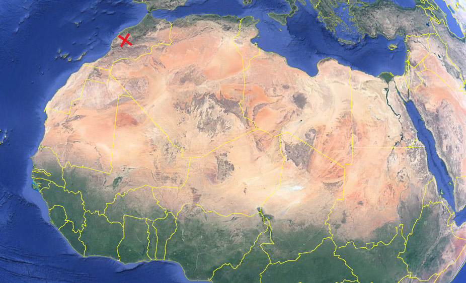 Situación de Marrakech