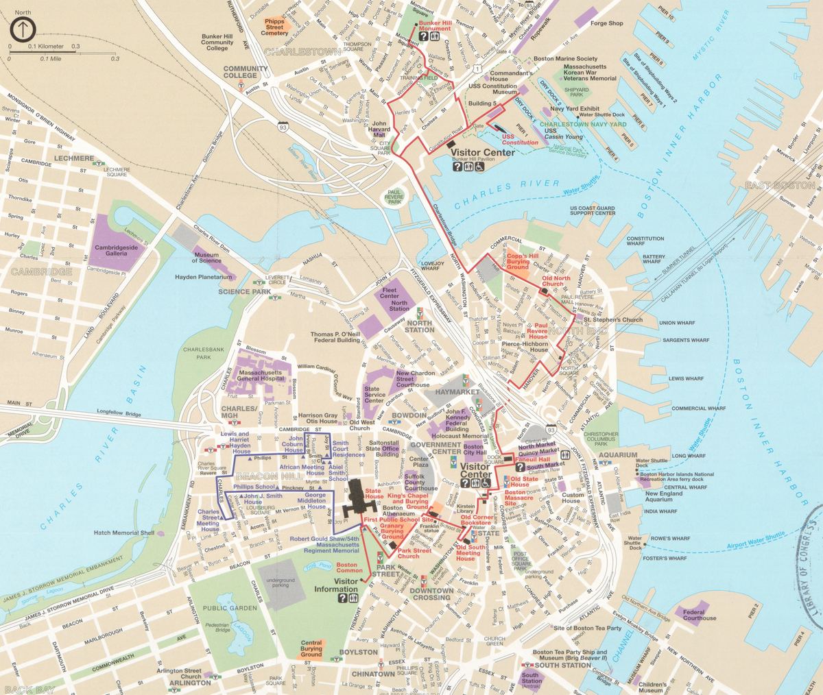 Mapa de Freedom Trail