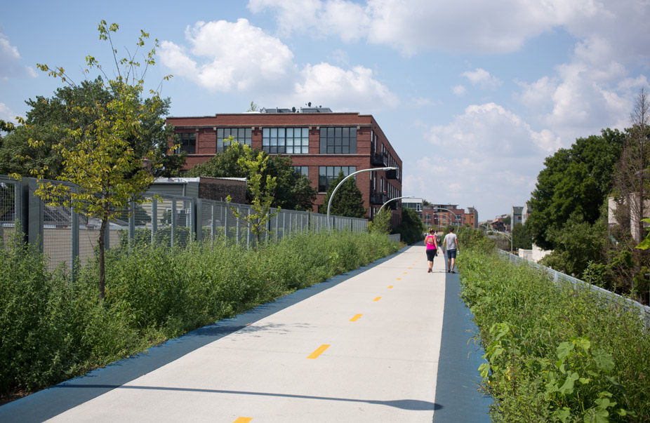Bloomingdale Trail en Chicago