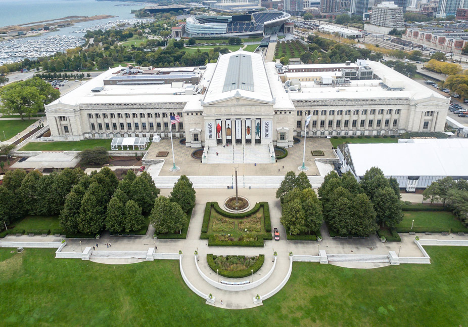 Vista aérea del Museo Field de Historia Natural