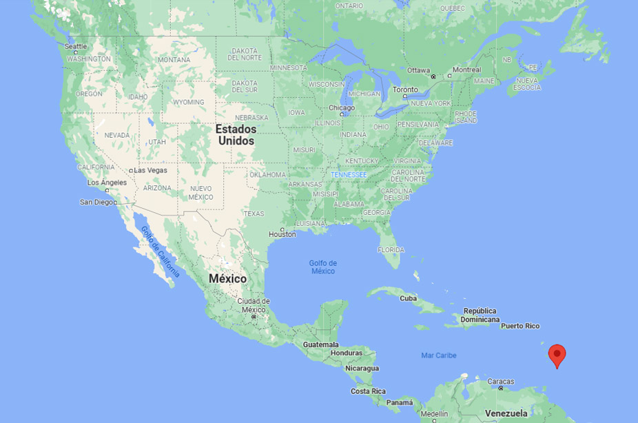 Capital de Barbados en el mapa