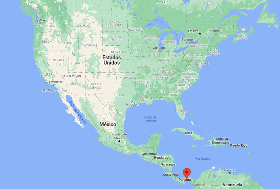 Capital de Panamá en el mapa