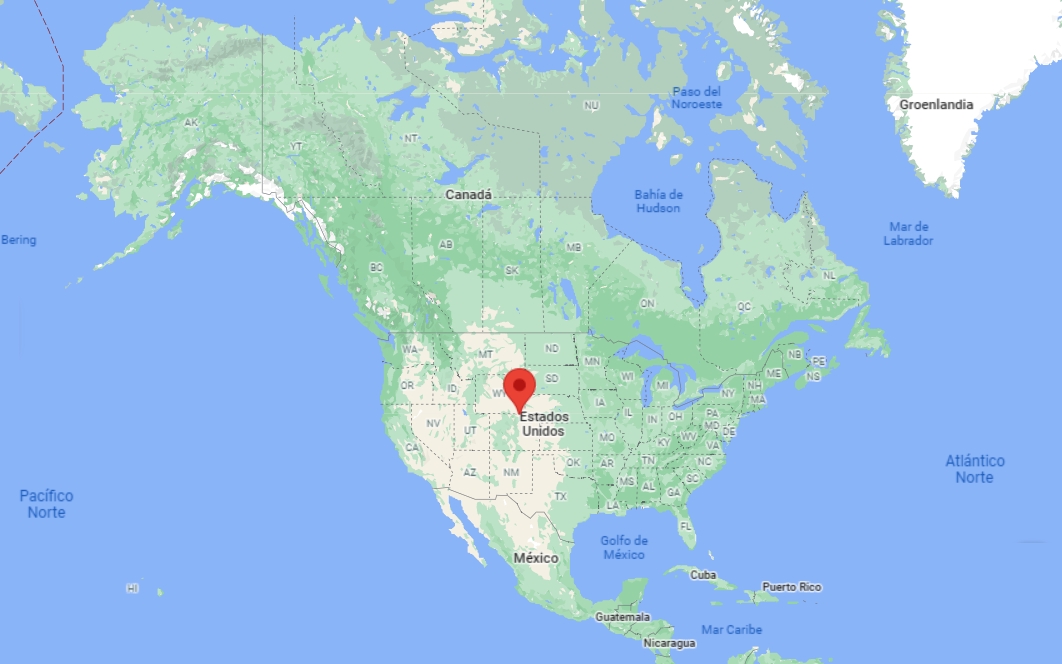 Capital de Wyoming en el mapa