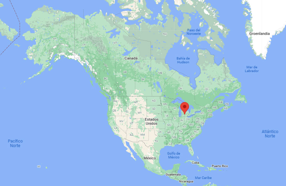 Capital de Michigan en el mapa