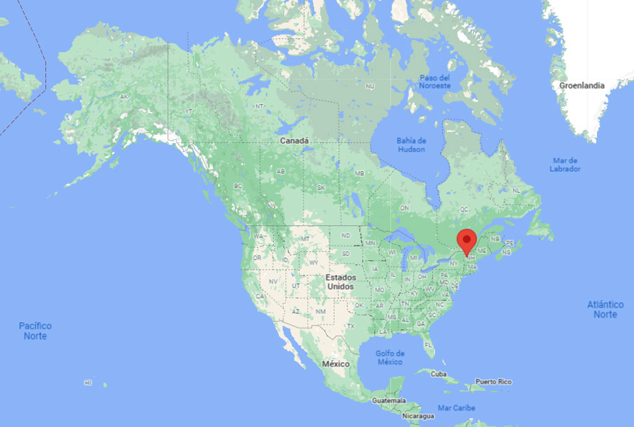 Capital de Vermont en el mapa