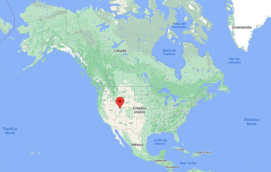 Capital de Utah en el mapa