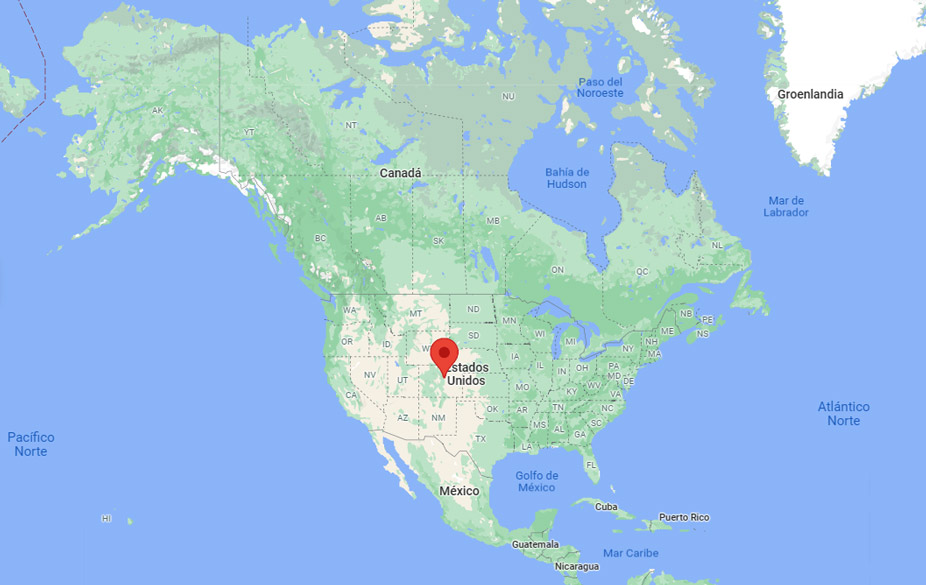 Capital de Colorado en el mapa