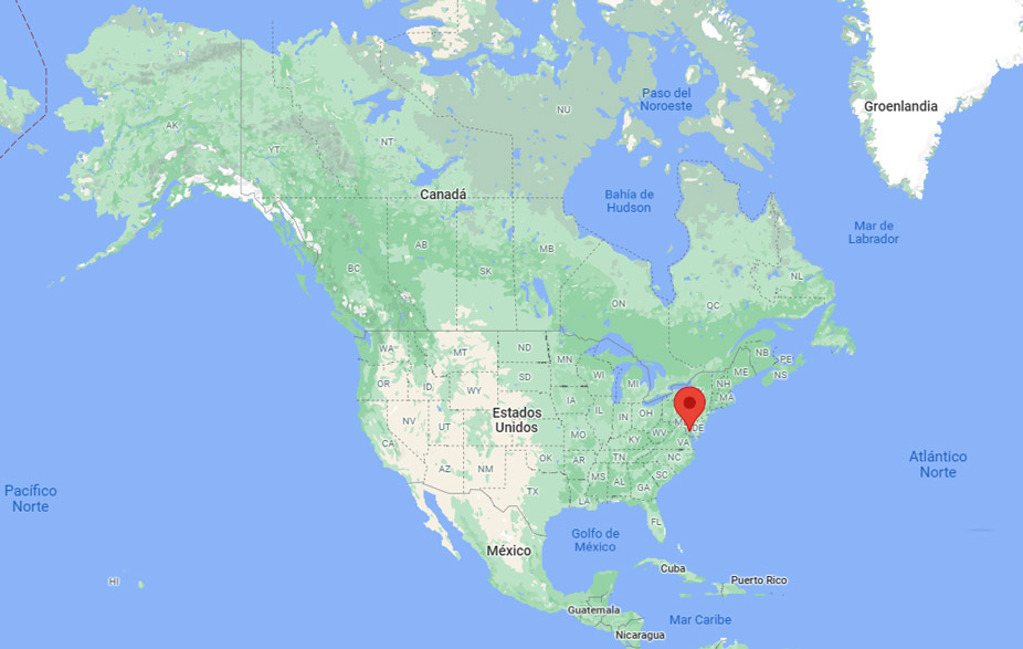 Capital de Maryland en el mapa