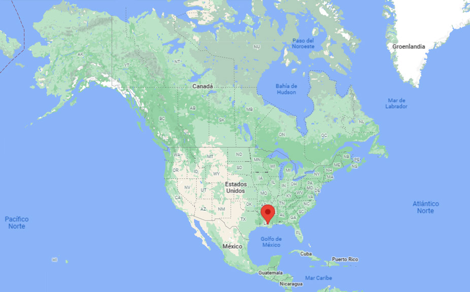 Capital de Luisiana en el mapa