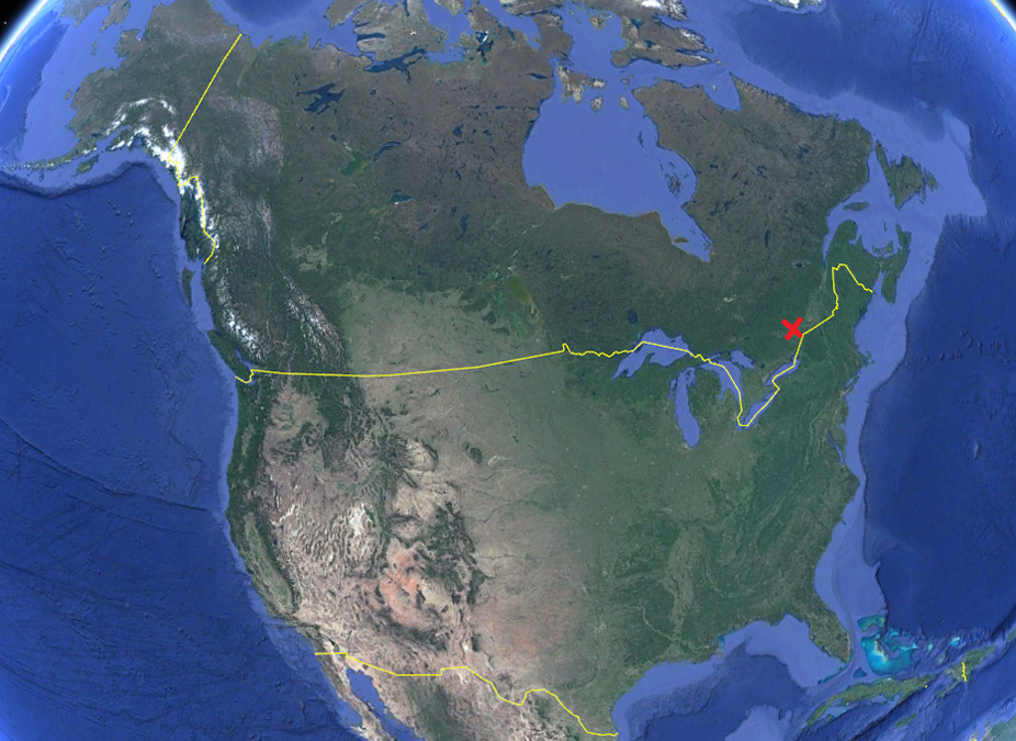 capital de Canadá en el mapa