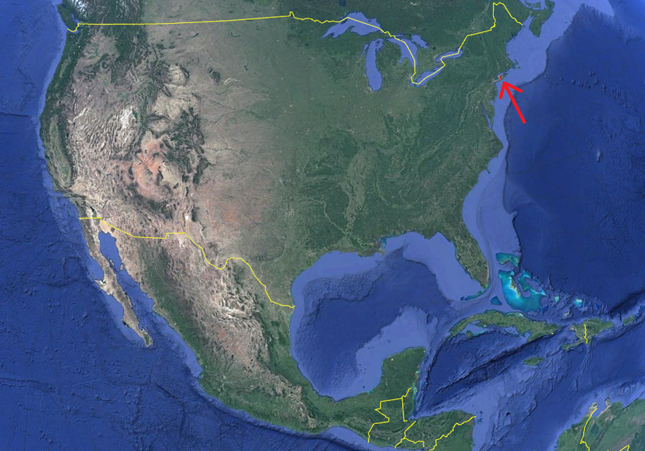 Long Island en el mapa