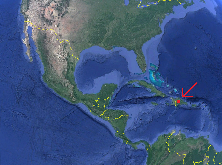 Pico Duarte en el mapa