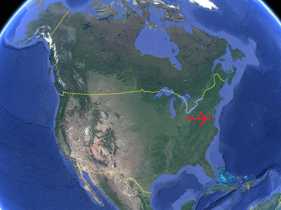 capital de Estados Unidos en el mapa