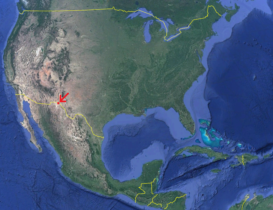 Ciudad Juárez en el mapa