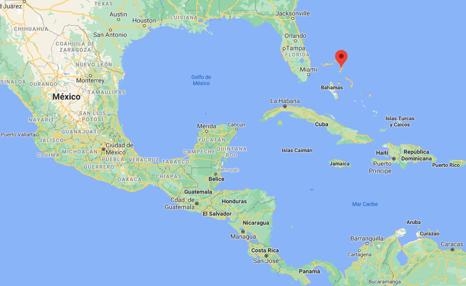 Las Islas Ábaco en el mapa