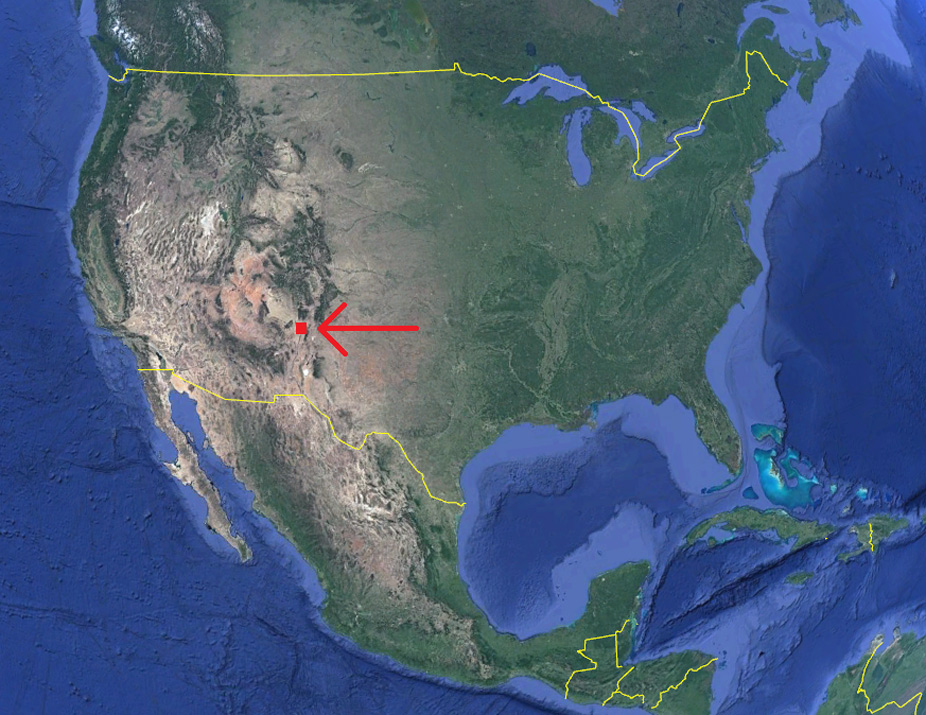 Albuquerque en el mapa