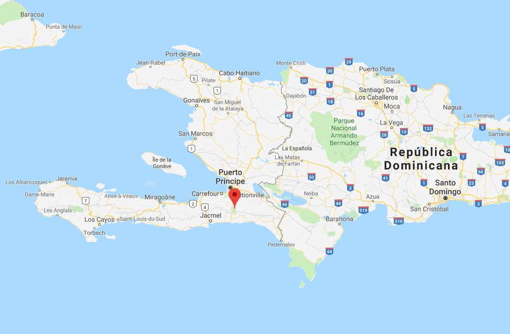 Monte del Cibao en el mapa