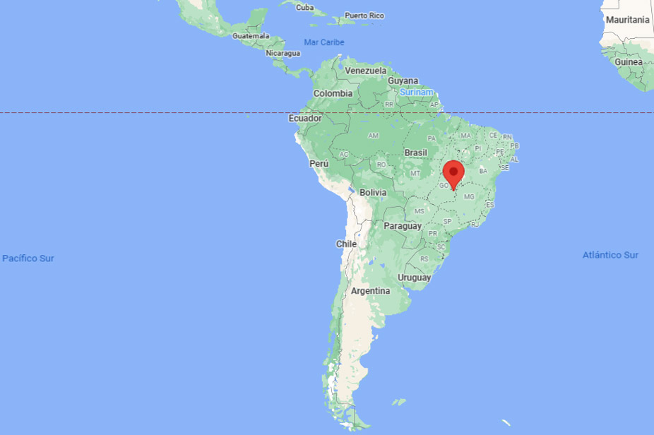 Capital de Brasil en el mapa