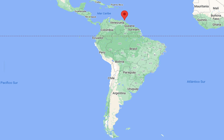 Capital de Trinidad y Tobago en el mapa