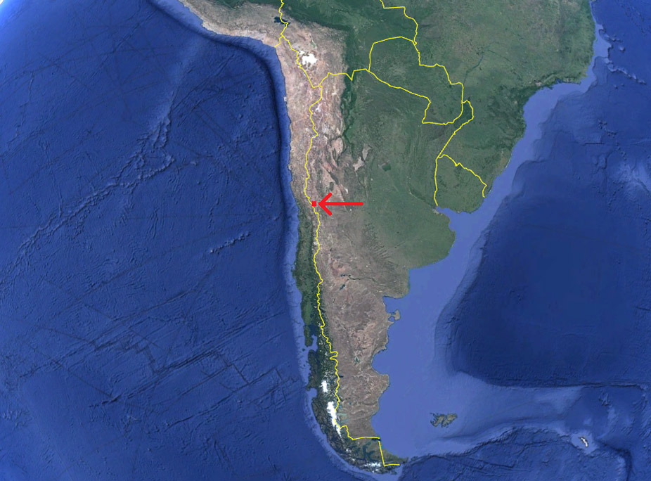 El Aconcagua en el mapa