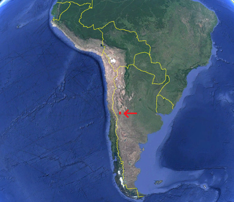 La ciudad de Mendoza en el mapa