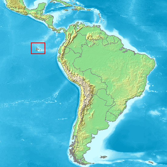 Islas Galápagos en el mapa