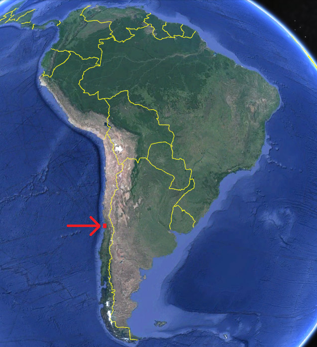 Viña del Mar en el mapa