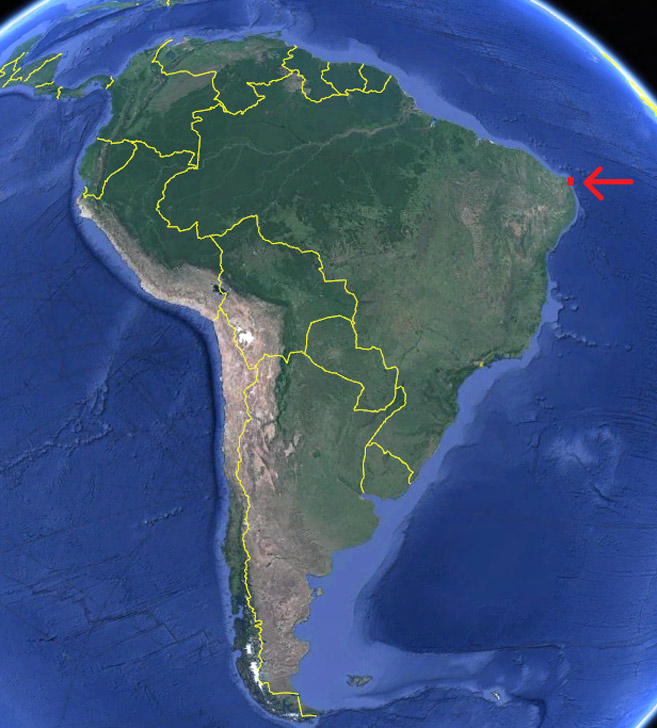 Cabo de San Roque en el mapa