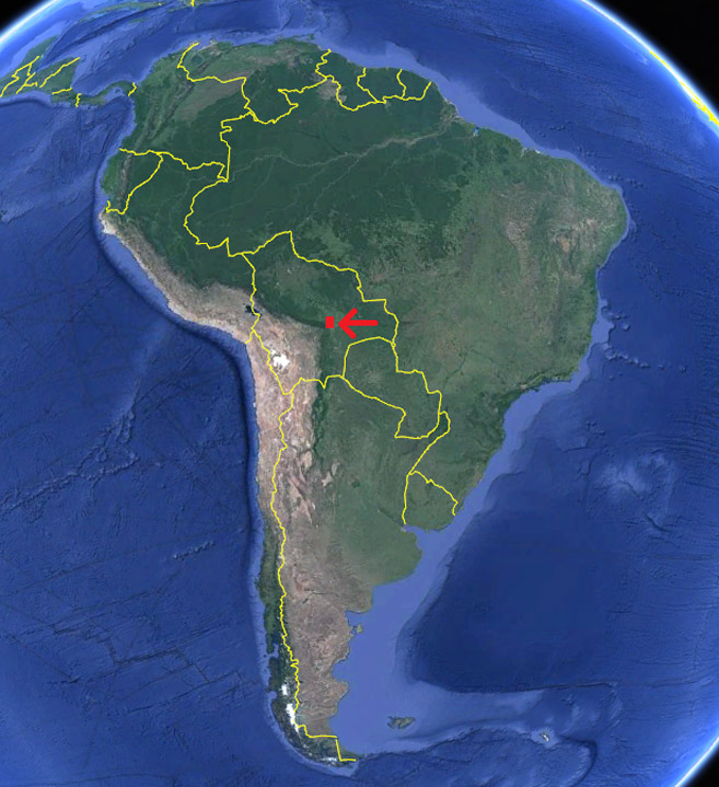 Santa Cruz de la Sierra en el mapa