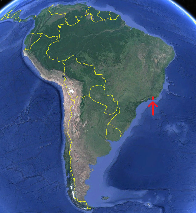 Río de Janeiro en el mapa