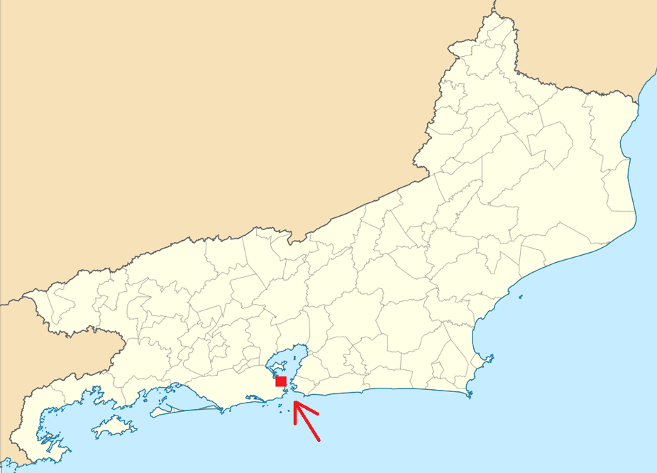 Río de Janeiro en el mapa