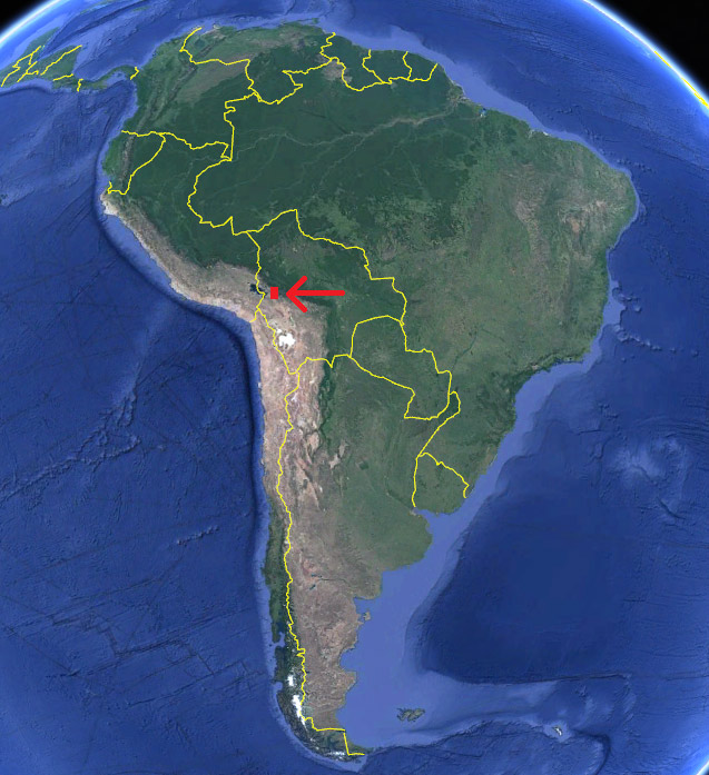 La ciudad de La Paz en el mapa