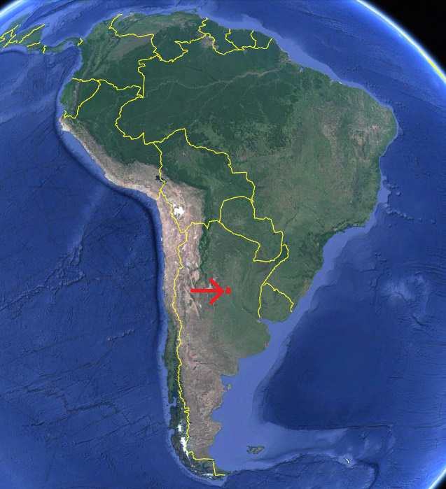 Laguna Mar Chiquita en el mapa