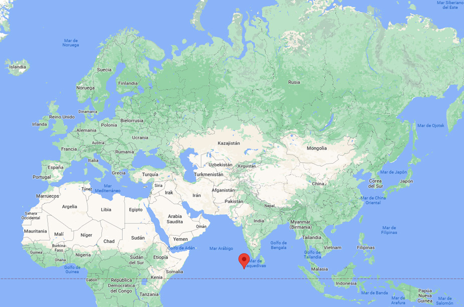 Capital de Maldivas en el mapa