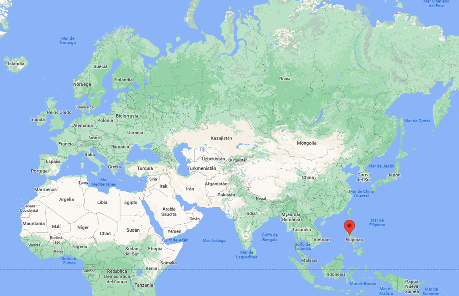 Capital de Filipinas en el mapa