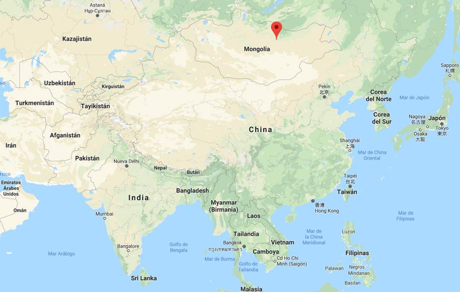 Ulán Bator en el mapa