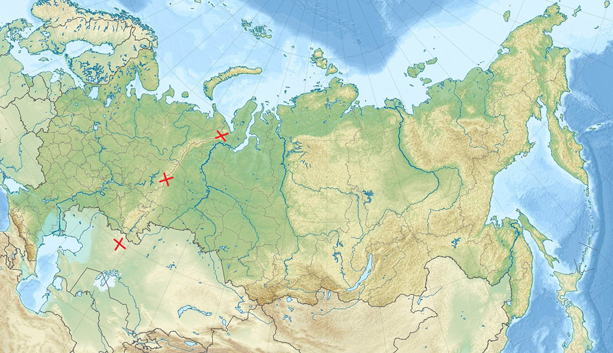 Situación de los Urales