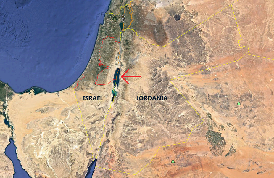 Situación del mar Muerto