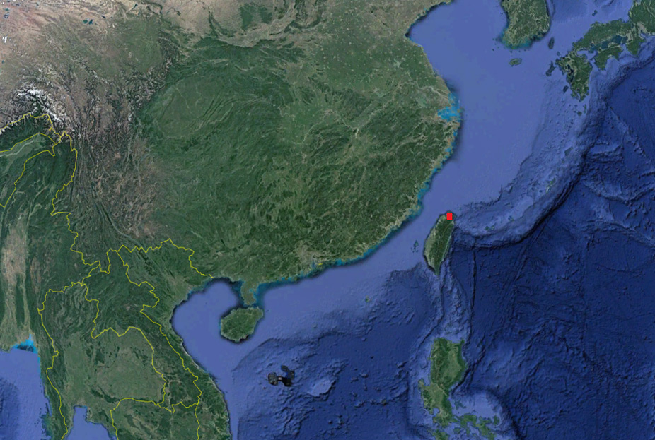 Situación de Taipéi en el mapa