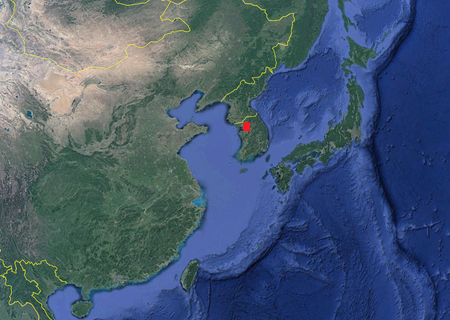 Situación de Seúl en el mapa