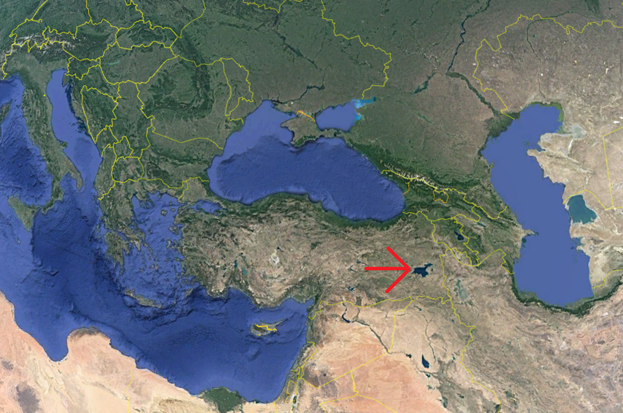 Situación del lago Van