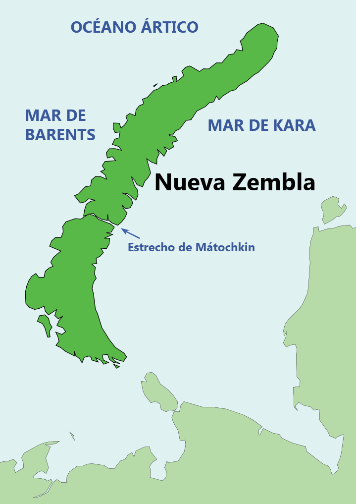 Situación de Nueva Zembla