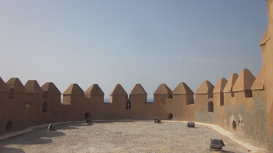 Las almenas de la alcazaba de Almería