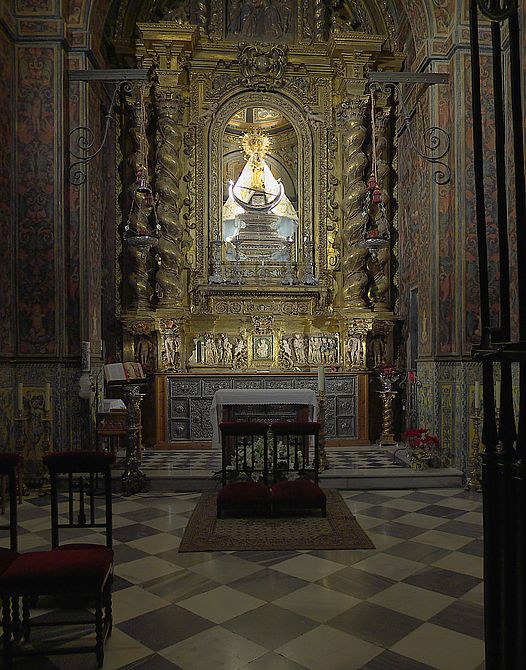 Virgen de la Capilla en la basílica de San Ildefonso en Jaén