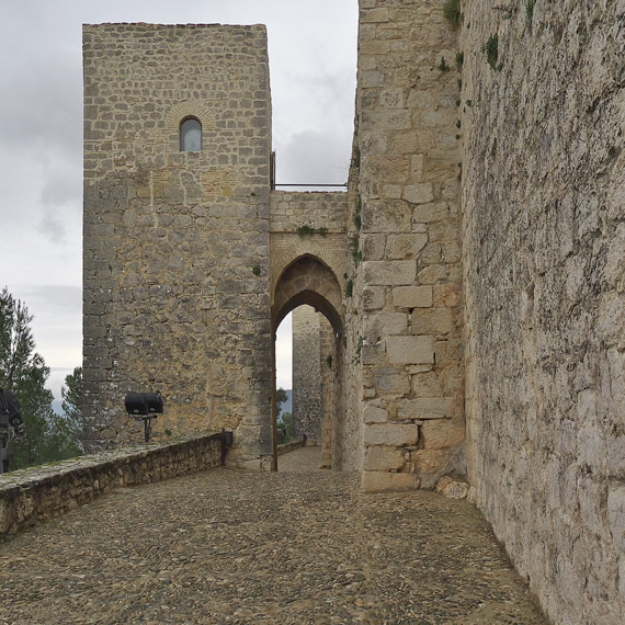La Torre de Santa Catalina en el Castillo de Santa Catalina en Jaén